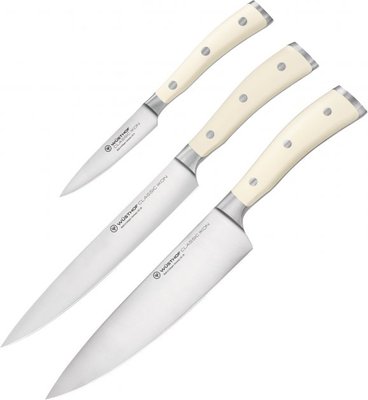 Набір ножів Wuesthof Classic Ikon Creme 3 пр (1120460301) фото