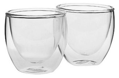 Набор чашек с двойными стенками Bodum Pavina 0,08 л, 2 шт прозрачный (4557-10) фото