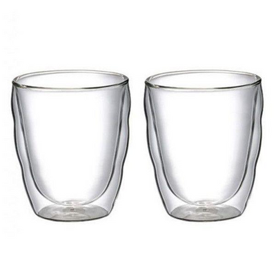 Набор чашек с двойными стенками Bodum Pilatus 0,08 л, 2 шт прозрачный (11477-10) фото
