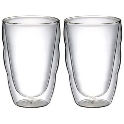 Набір чашок з подвійними стінками Bodum Pilatus 0,35 л, 2 шт прозорий (10485-10) фото