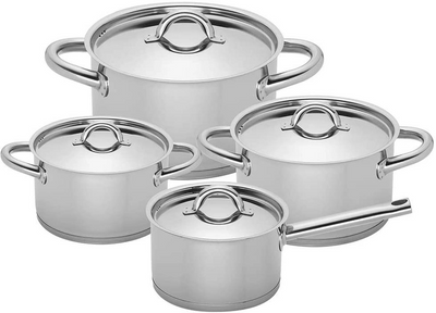 Набор посуды из 4 предметов Sola Sierra стальной (13SIER 004) фото
