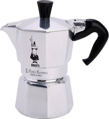 Кофеварка гейзерная Bialetti Moka Express на 2 чашки (0001168) фото