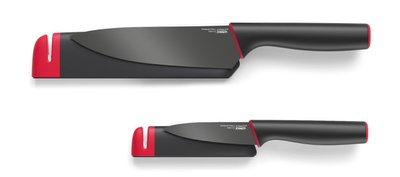 Набір з 2 ножів Joseph Joseph Slice&Sharpen із вбудованою ножеточкою (10146) фото